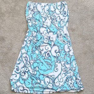 Lilly Pulitzer Anchor Strapless Dress